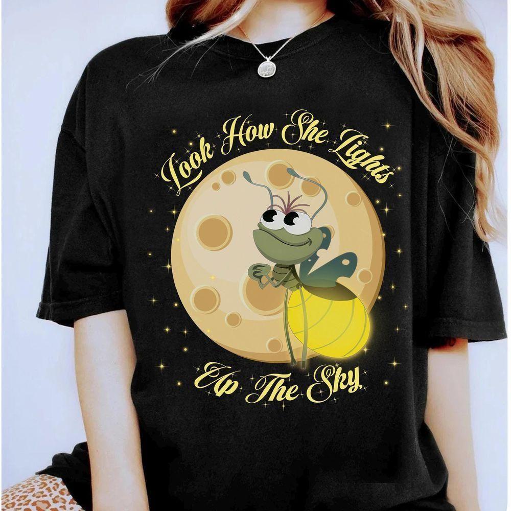 Princess And The Frog Ray Firefly Look How She Lights Up The Sky Disney Vuitino Shirt